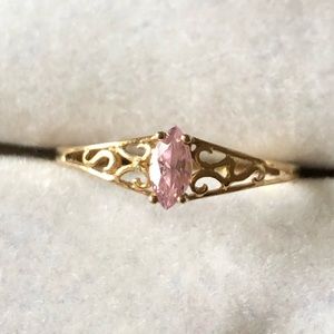 10k Pink Topaz ring